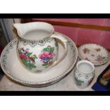 A transfer printed dressing table set