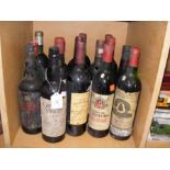 Fifteen bottles of vintage wine