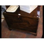 An early 19th century mahogany chest with fitted i
