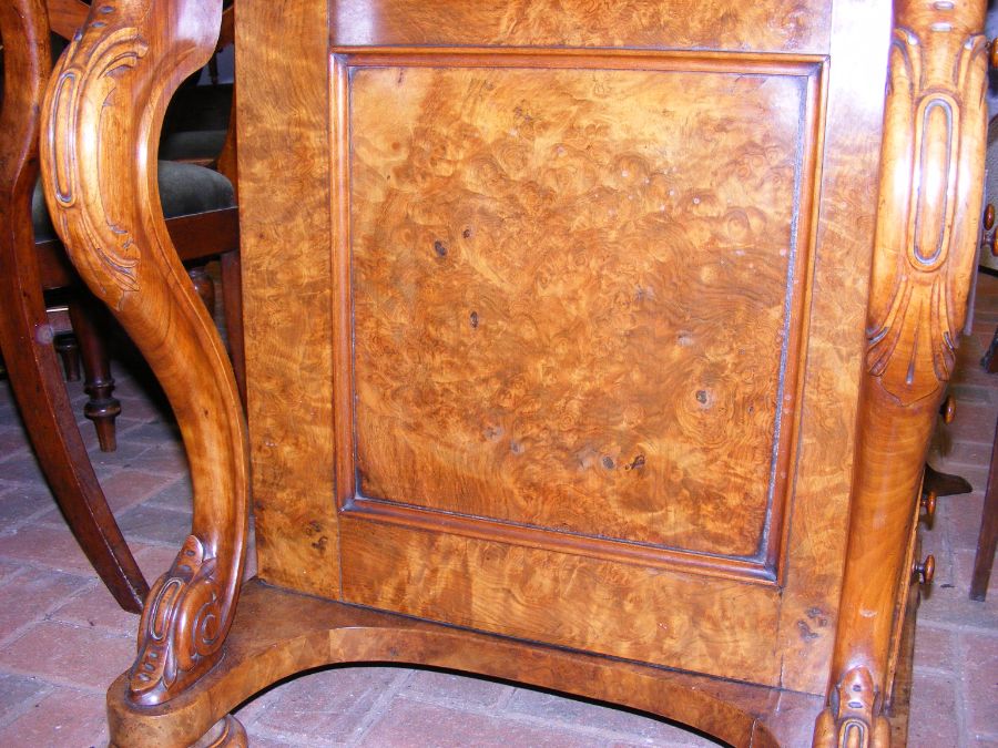 A Victorian walnut piano top Davenport with rising - Image 9 of 9