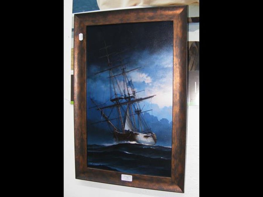 IVAN BERRYMAN '09 - oil on canvas - three masted m