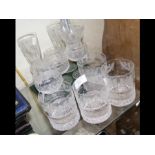 A selection of Edinburgh 'Thistle' Crystal tumblers,