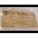 A Newport bank, Isle of Wight £10 note dated 178?