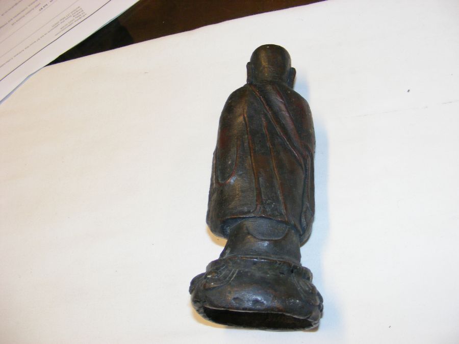 A bronze deity figure - 26cm high, together with o - Image 11 of 11