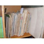 A selection of old maps and road atlases