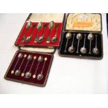 Six Victorian silver 'fiddle' pattern teaspoons, a
