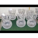 A set of six Edinburgh 'Thistle' Crystal tumblers