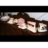 A collection of Creamware cheese dishes and covers,