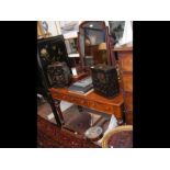 A Victorian mahogany dressing table with three dra