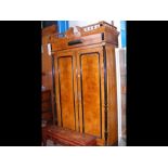 A 19th century continental two door wardrobe with