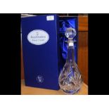 A Royal Doulton Finest Crystal glass decanter
