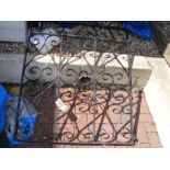 A wrought iron gate