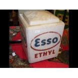 An original glass pump globe - Esso Ethyl - circa