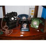 An old ATM telephone, together with three others