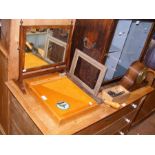 A Jaycee guillotine, mahogany toilet mirror, chess