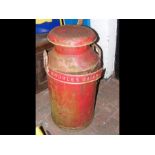 An old metal milk churn - Sheffield - Knowles Dair