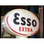 An original glass pump globe - circa 1950's - Esso