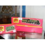 A boxed Hornby locomotive and tender, together wit