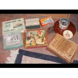 A collection of vintage games and puzzles includin