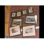 A collection of framed Isle of Wight engravings, s