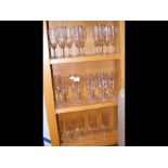A quantity of hock glasses (see lot 375 for storage box)