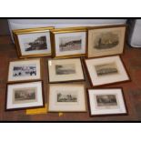 A collection of assorted prints, some Isle of Wigh