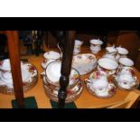 Royal Albert Old Country Roses tea ware, together