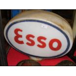 An original glass pump globe - Esso - circa 1950's