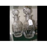 A pair of Waterford Crystal 'Kylemore' decanters