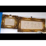 Two reproduction gilt framed antiquarian style che