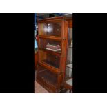 A four section Globe Wernicke bookcase