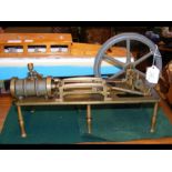 A model steam engine - length 35cms