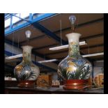 A pair of modern Oriental style table lamps