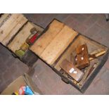 A selection of wooden boxes of woodworking hand to