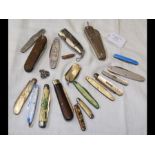 Various collectable penknives