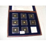 A selection of eight gold collectable coins - 'Por