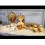 A collection of Aynsley 'Orchard Gold' ceramics, e