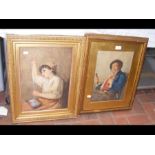 A pair of watercolours - signed HAINES