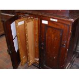 An interesting Victorian mahogany picture cabinet