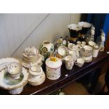 Various collectable ceramicware including bird orn