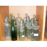 A selection of Isle of Wight glass bottles
