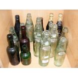 Various Isle of Wight bottles, including W Flander