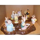 Ten Beswick Beatrix Potter figures, together with