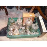 A collection of vintage Chemist's bottles