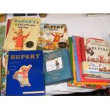 Various 'Rupert' books, including facsimile editio