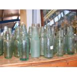 A large selection of Isle of Wight cod bottles and