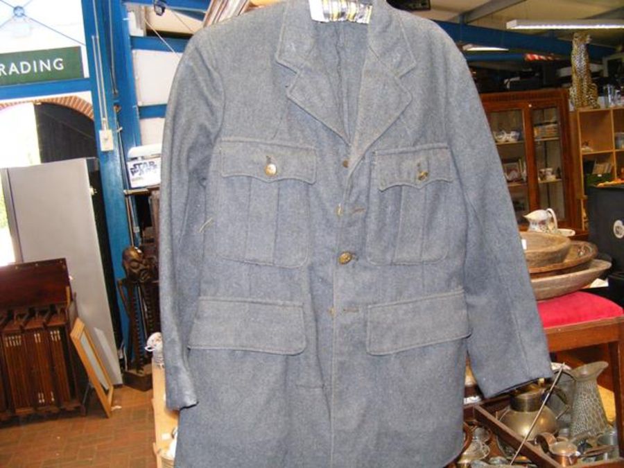 An RAF blue serge jacket