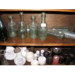 Assorted Isle of Wight bottles and Chemist's ceram