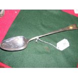 A silver basting spoon, London 1803