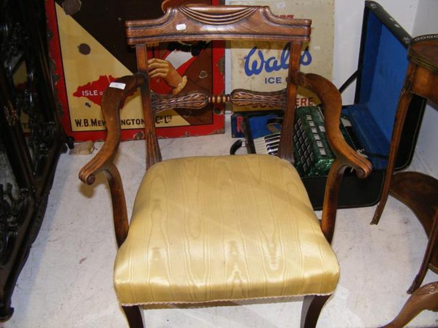 A Regency carver chair